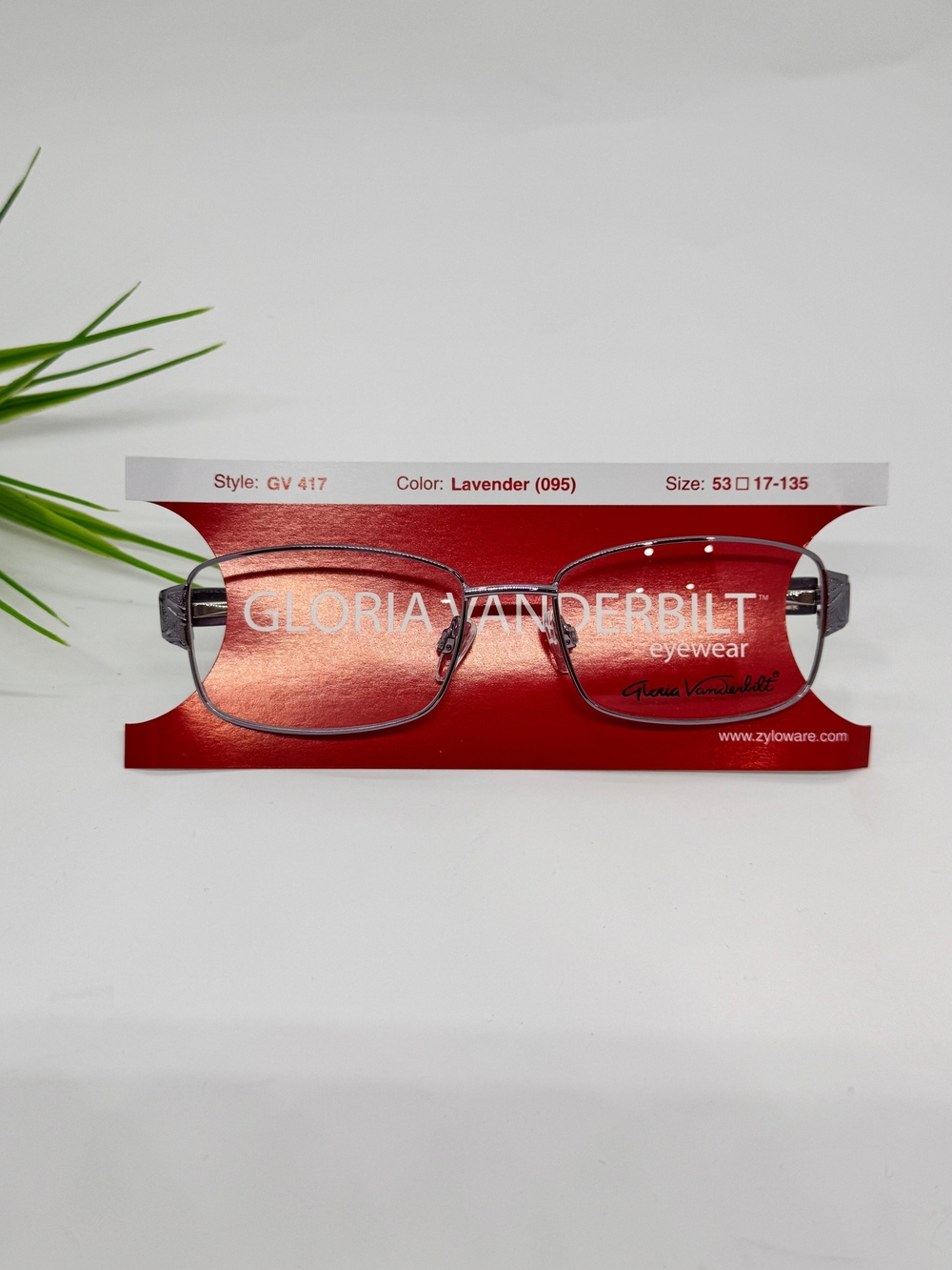 Gloria Vanderbilt GV 417 Lavender Eyeglass Frames/Size 53-17-135/NWT.
